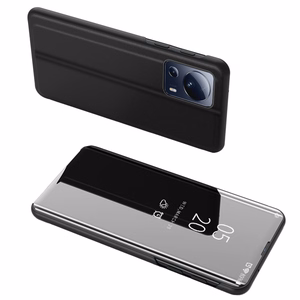 Clear View dėklas Xiaomi 13 Lite dangtelis su atverčiamu dangteliu juodas
