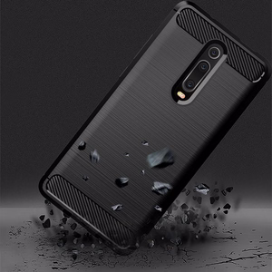CARBON dėklas telefonui XIAOMI Redmi 9T / Poco M3 juodas