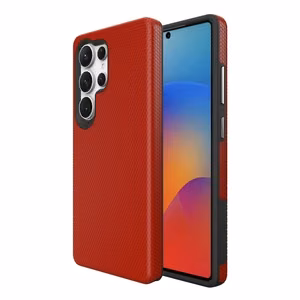 Dėklas Perfectionists Triangle Case Samsung S908 S22 Ultra 5G raudonas