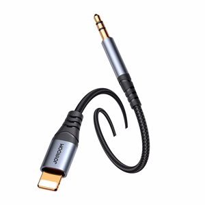 Audio adapteris Joyroom (SY-A06) lightning į 3,5mm(p) juodas 1.2m