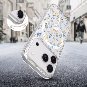 Tech-Protect FlexAir MagSafe dėklas telefonui iPhone 17 Pro - su ramunėlėmis ir lapais