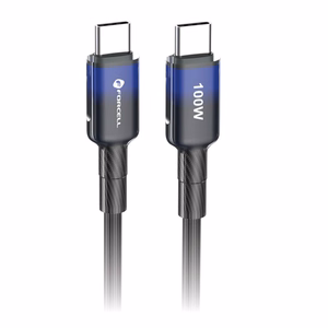 Кабель USB C to USB C Forcell F-Energy QC4.0 PD 5A 100W Gradient 1 m C357 чёрный