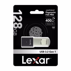 Lexar Fingerprint F35pro USB 3.2 128GB atmintinė