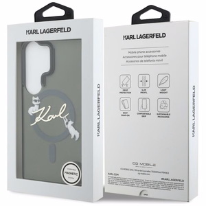 Karl Lagerfeld dėklas IML KC Script MagSafe skirtas Samsung Galaxy S26 Ultra juodas