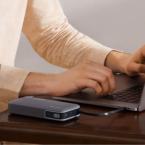 Cuktech CUKP200NGLLG 55W 20000mAh внешний аккумулятор со встроенным кабелем USB-C - Белый