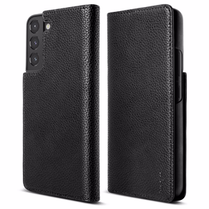 Ringke Folio Signature Flip кожаный чехол для Samsung Galaxy S22+ (S22 Plus) Чёрный