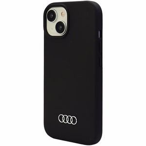Audi silikoninis dėklas telefonui iPhone 15 Plus - juodas