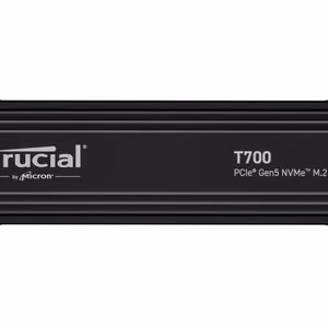 SSD diskas Crucial T700 4TB M.2 PCIe Gen5 NVMe Skaitymas 12400 MB/s Rašymas 11800 MB/s