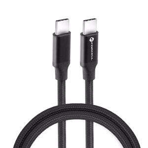 Кабель USB C to USB C Forcell F-Energy QC4.0 PD 5A 100W E-mark / 4K / Thunderbolt / 20Gbit/s 1 m C391 чёрный