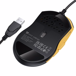 Wired mouse Hoco GM51 Gaming Black/Yellow