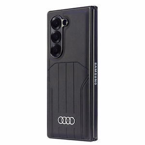 Чехол Audi из синтетической кожи MagSafe для Samsung Galaxy Z Fold 6 - чёрный