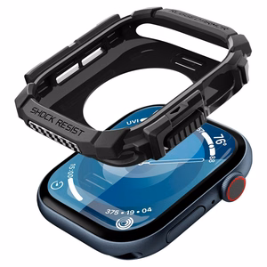 Spigen Rugged Armor Чехол для Apple Watch 10 46mm - чёрный