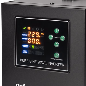 Rebel POWER-1500-LFP4 emergency power supply, pure sine wave inverter with charging, 12 V / 230 V, 1500 VA / 1050 W
