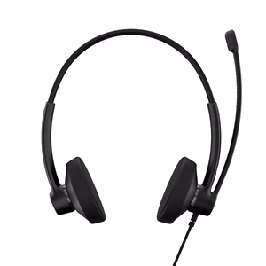 EPOS IMPACT 100 MS Stereo USB-C+A – laidinės stereofoninės biuro ausinės su mikrofonu, USB-C ir USB-A, juodos (1001421)