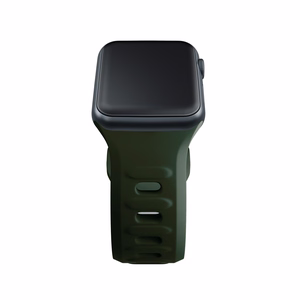 42/44/45/46/49 mm Dark Green (big) - 3mk Silicone Watch Strap for Apple