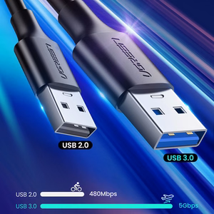 Ugreen US184 20882 кабель USB-A 3.0 / USB-C 3A 1м — чёрный