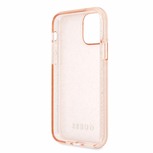 Guess GUHCN58PCGLPI iPhone 11 Pro pink/pink hard case Glitter