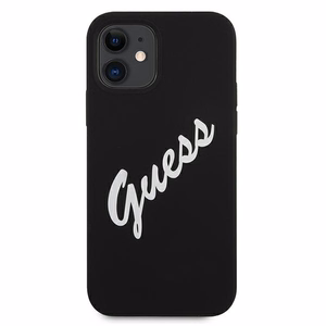 Guess GUHCP12SLSVSBW iPhone 12 mini 5.4" чёрно-белый жёсткий чехол Silicone Vintage