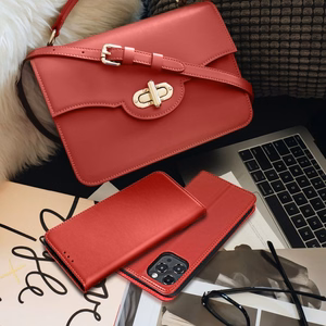 Чехол-книжка для Xiaomi Redmi Note 15 5G Smart Pro Book кожаный бордовый
