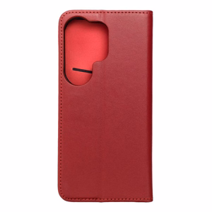 Флип-чехол Samsung S26 ULTRA Smart Pro Book кожаный бордовый