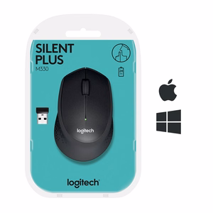 LOGITECH M330 SILENT PLUS JUODA pelė