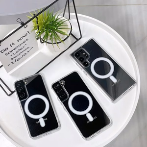 Акриловый чехол Magsafe для Samsung Galaxy S23 прозрачный
