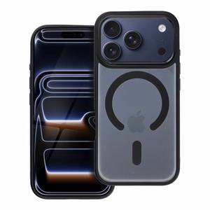 Case for iPhone 17 PRO Matte Mag Cover compatible with MagSafe black