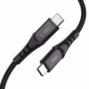 Tech-Protect Ultraboost UB11T USB-C / USB-C PD 100W / QC3.0 laidas 100 cm - juodas