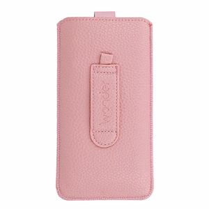 WONDER Deko Pouch Case (Size XL) for Iphone 15/15 Pro/Iphone 16/16 Pro/Samsung S24/S24 Plus/S25/S25 Plus/A53/A55 5G pink