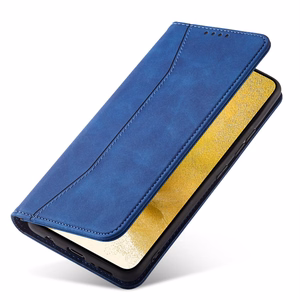 Magnet Fancy Case чехол для Samsung Galaxy S22 + (S22 Plus) кошелёк-чехол с держателем для карт синий