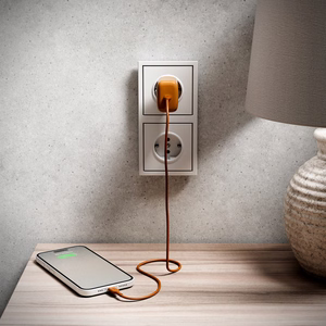 Кабель Puro ICON USB-C — USB-C 1.5м оранжевый
