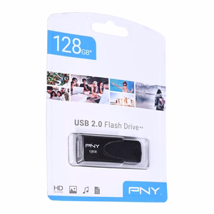 PNY Attaché 4 2.0 128GB USB atmintukas USB A tipo Juoda