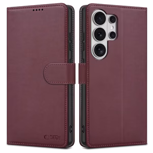 Tech-Protect Wallet чехол для Samsung Galaxy S26 Ultra бордовый