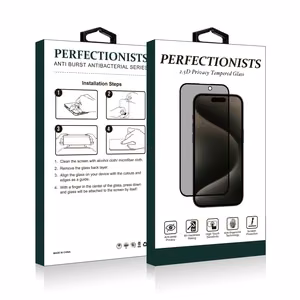 LCD apsauginis stikliukas 2.5D Privacy Perfectionists Samsung S721 S24 FE juodas