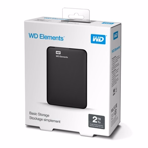 Išorinis kietasis diskas Western Digital Elements Portable 2TB USB 3.0 juodas