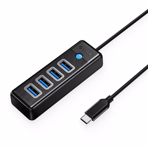 Хаб USB-C Orico PW4U-C3 (4xUSB) чёрный