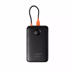 Powerbank Veger 10000 mAh with built-in cable USB C QC3.0 PD 2A 22,5W K1C W1189 black