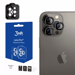 Закалённое стекло для камеры 3mk Lens Pro Apple iPhone 15 Pro чёрный