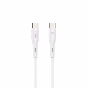 T-PHOX КАБЕЛЬ GENTLE USB-C/USB-C 60W 1M БЕЛЫЙ