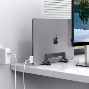Ugreen aliuminis vertikalus stovas laikiklis MacBook nešiojamam kompiuteriui ir planšetei sidabrinis (20471 LP258)
