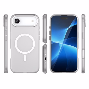 Magnetinis abrazyvinis dėklas telefonui iPhone 17 Air, suderinamas su MagSafe - matinė balta