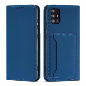 Magnet Card Case чехол для Samsung Galaxy A13 5G кошелёк-чехол с держателем для карт синий
