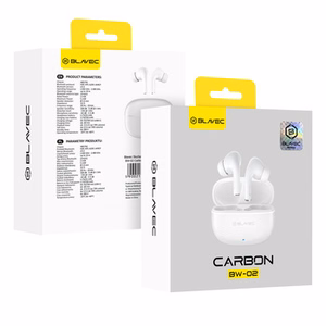Blavec Bluetooth TWS Earphones BW-02 Carbon (BW02-W) white