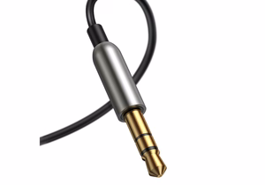 AUX Bluetooth laisvų rankų imtuvas Baseus BA01 juodas CABA01-01