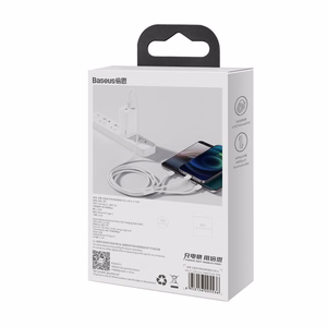 USB кабель 3в1 Baseus Superior Series, USB на micro USB / USB-C / Lightning, 3.5A, 1.5м (белый)