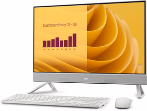 DELL EC27250 Intel Core 7 150U 68,6 cm (27") 1920 x 1080 pikseliai Lietimui jautrus ekranas Viskas viename kompiuteryje 16 GB DDR5-SDRAM 1 TB SSD NVIDIA GeForce MX570A Windows 11 Pro Wi-Fi 6E (802.11ax) Perlamutras, Balta