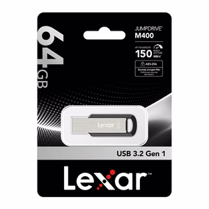 USB atmintinė LEXAR M400 USB 3.0 64GB LJDM400064G-BNBNG