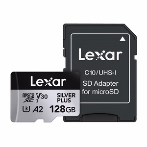 Karta pamięci Lexar High-Performance Silver Plus microSDXC 128GB + adapter