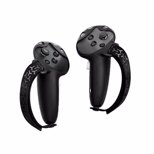 "BoboVR G3" valdiklio laikikliai "Meta Quest 3" ir "3S" - juodi