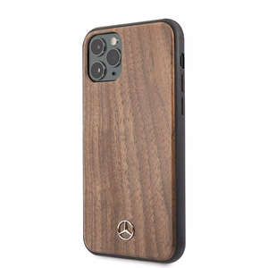 Mercedes Wood Line Walnut чехол для iPhone 11 Pro Max - коричневый
